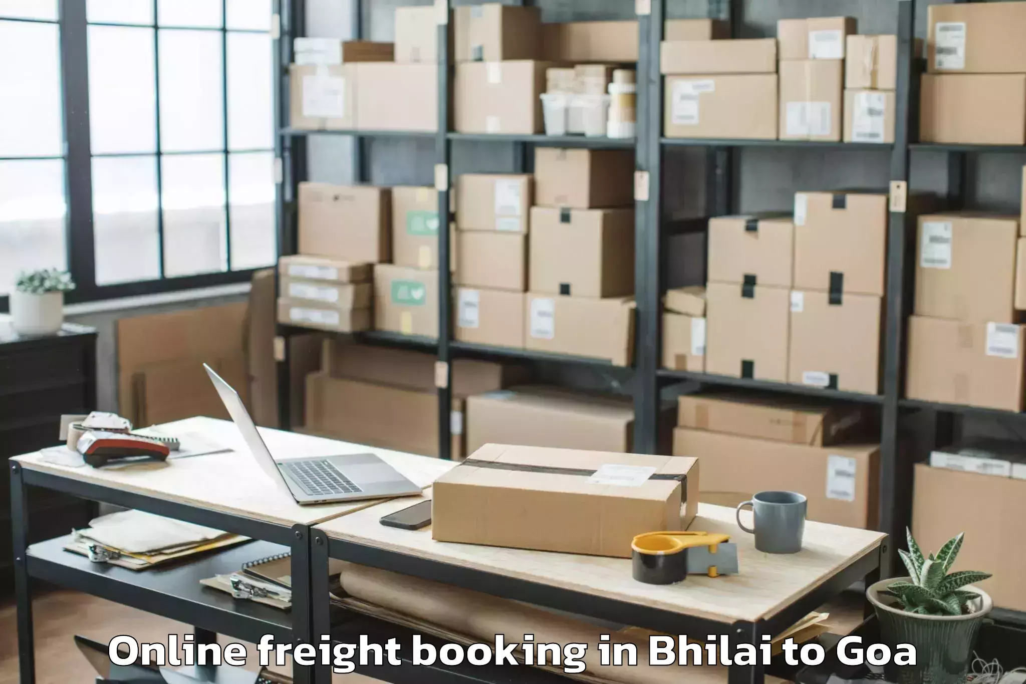 Trusted Bhilai to North Goa Airport Gox New Online Freight Booking